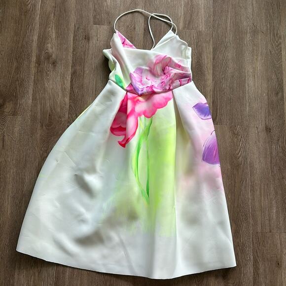 ASOS Floral Cross Back Midi Dress - Picture 1 of 5